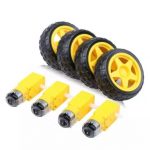 Gear Motor With Wheel set of 4