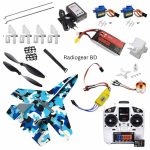 SU-27 RC Plane DIY Kit With Microzone MC6C Transmitter