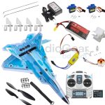 F-22 RC Plane DIY Kit With Microzone MC6C Transmitter