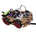 Arduino Obstacle Avoiding Line Follower Robot DIY Car Kit – 4 Wheel