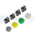 4 Pin Push Switch With Cap 1pcs 12mm
