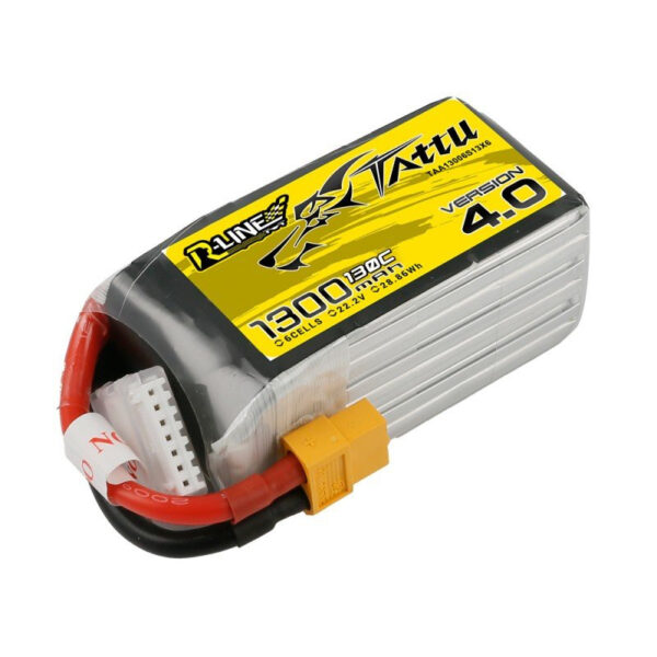 Tattu R-Line 1300mAh 6S 130C Version 4 FPV LiPo Battery