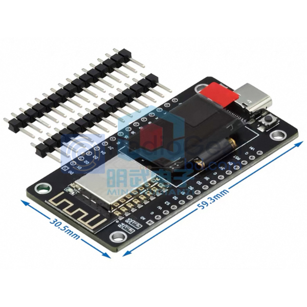 NodeMCU ESP8266 OLED Display Module – Type-C Interface