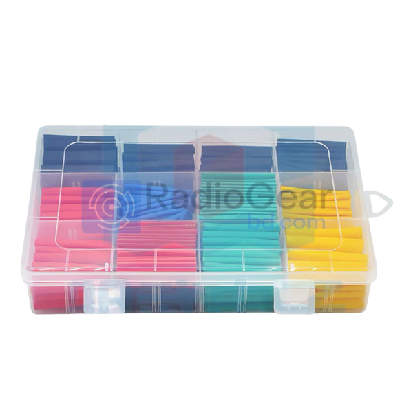 530pcs Multi-Color Heat Shrink Tube Set with Storage Box